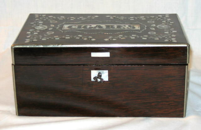 Rosewood Cigars Box.