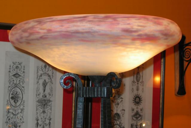 Daum Nancy Art Deco Floor Lamp.