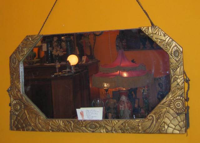 Art Deco gilded "Gesso" Mirror.
